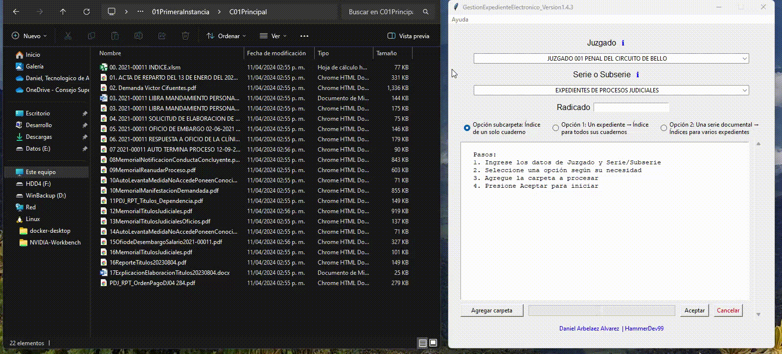 Demo de la aplicación